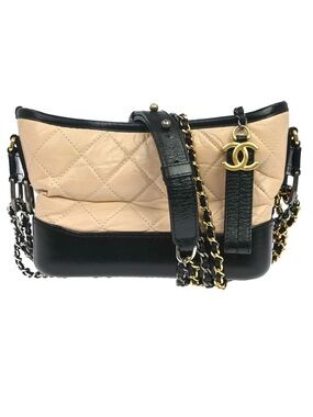 Authentic CHANEL Calfskin quilted medium Gabrielle leather bag